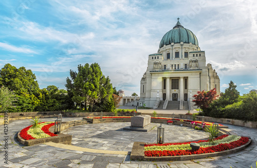 Photography Central Cemetery, Charles Borromeo Church, Vienna.