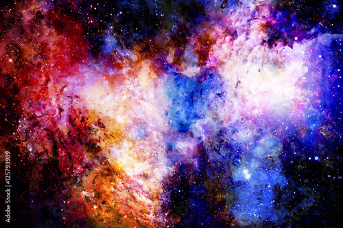 beautiful multicolor abstract background structure with space features. © jozefklopacka