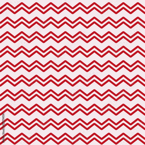 red waves seamless pattern