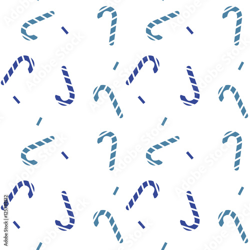 blue candy cane seamless pattern