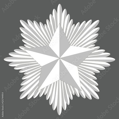 cockade with a pentagonal star