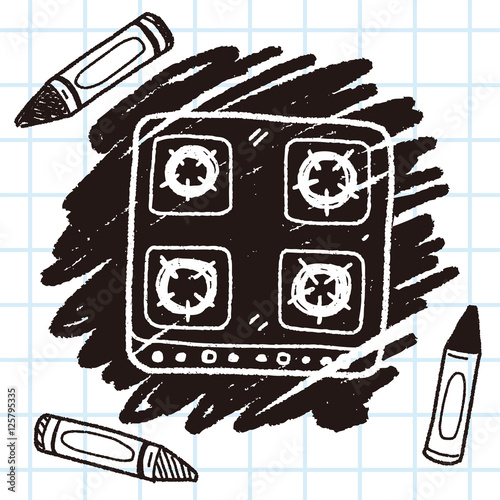 gas stove doodle
