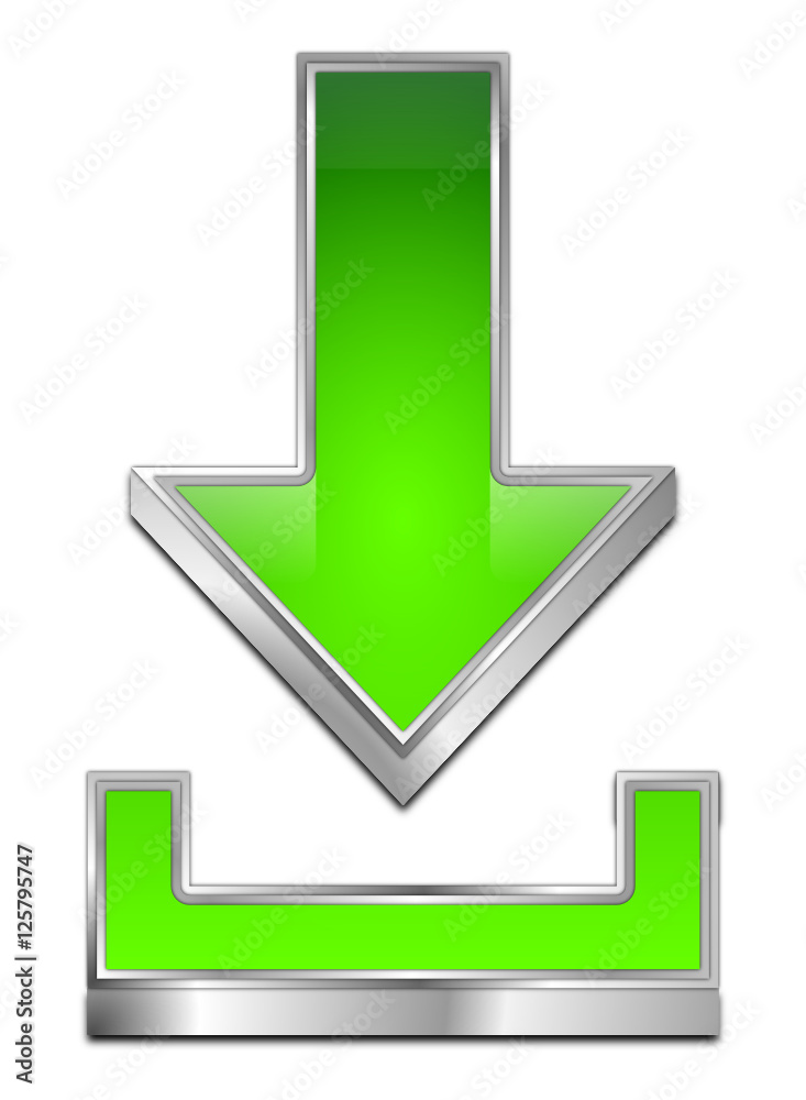 Download Symbol - 3D illustration Download Symbol - 3D illustration