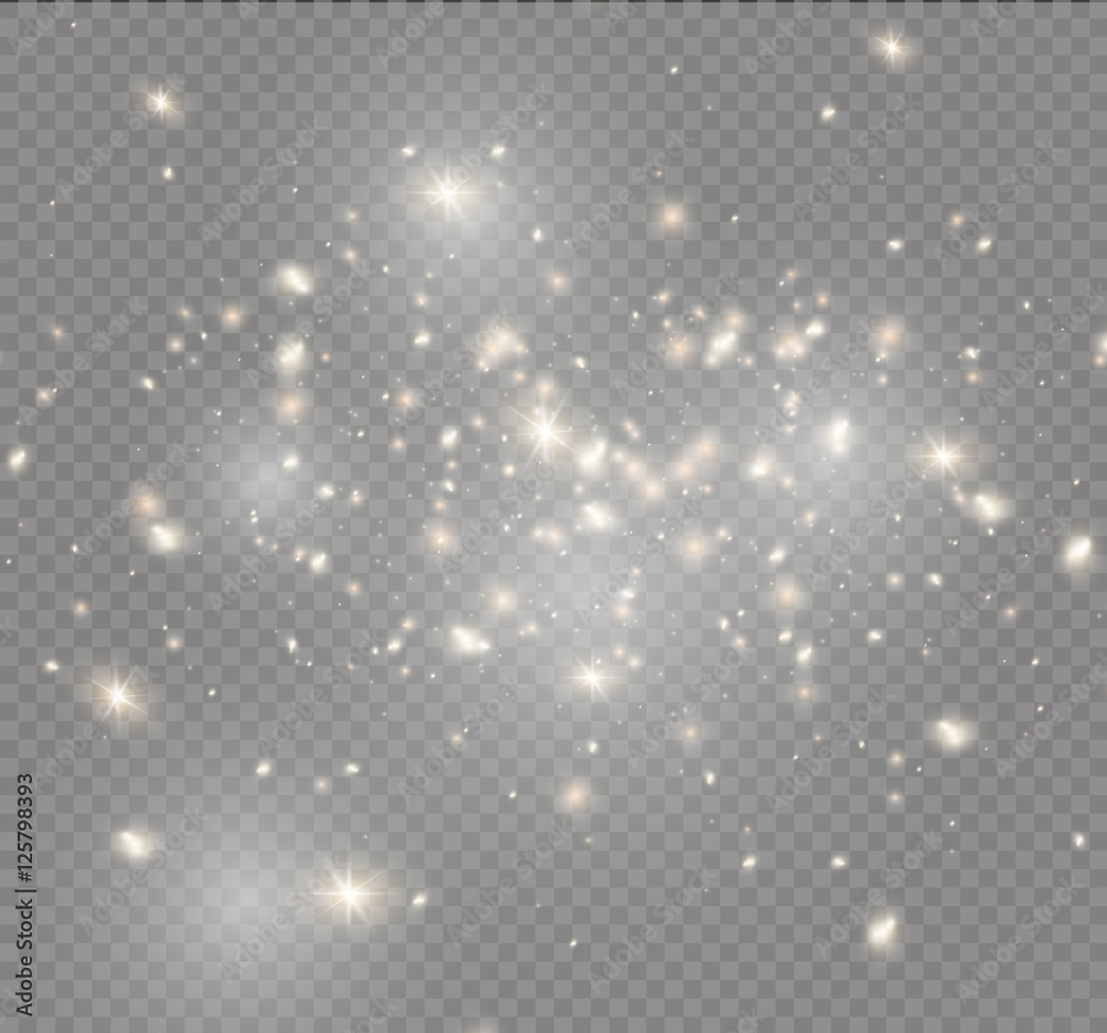 Vector glowing stars, lights and sparkles. Transparent effects Vector glowing stars, lights and sparkles. Transparent effects