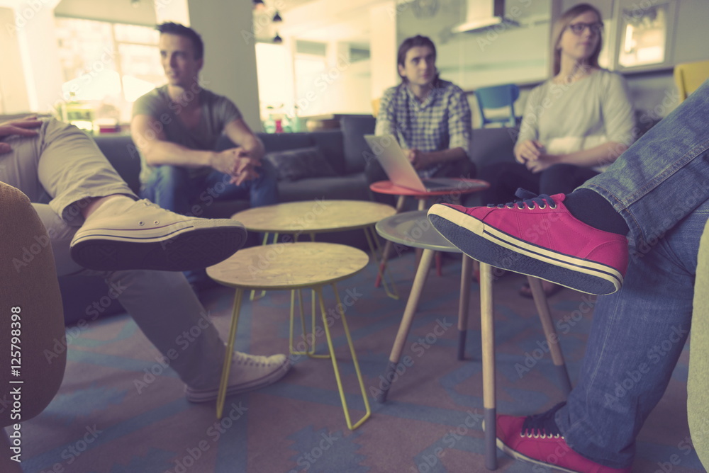 Fototapeta premium team meeting and brainstorming