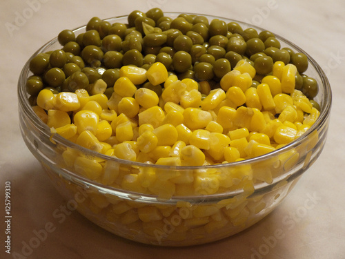 Vegetables - maize and pea