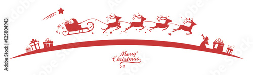 Christmas Reindeers with Sleigh