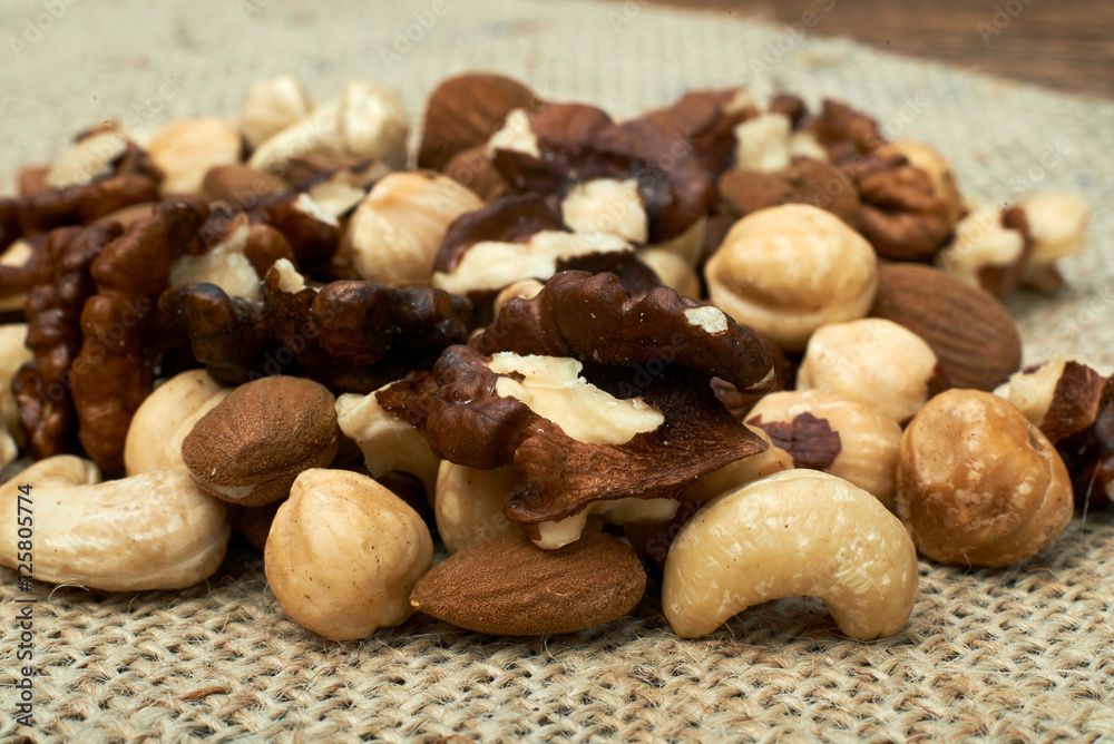 Mixed nuts.