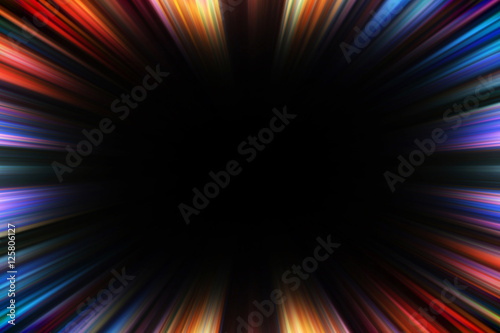 Colorful starburst explosion border