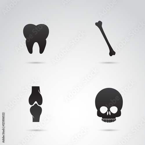 Bones and skull vector art.
