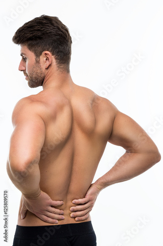 Man with back pain 