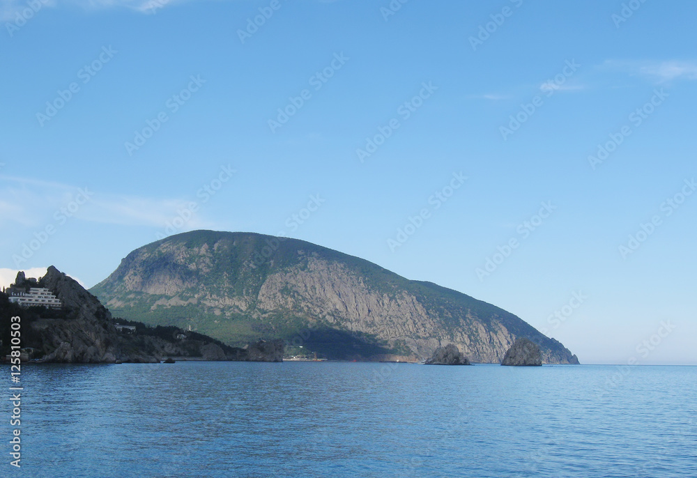   mountain Ayu-Dag, view from Gurzuf, Crimea