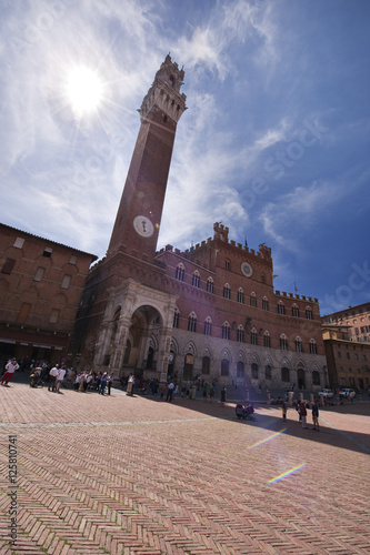 Torre del Mangia a piazza del campo