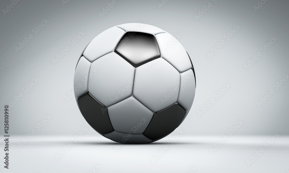 Fototapeta premium 3D Fußball - Teamsport