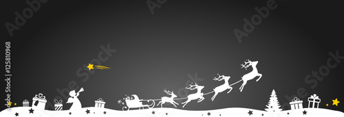 Christmas Reindeers with Sleigh