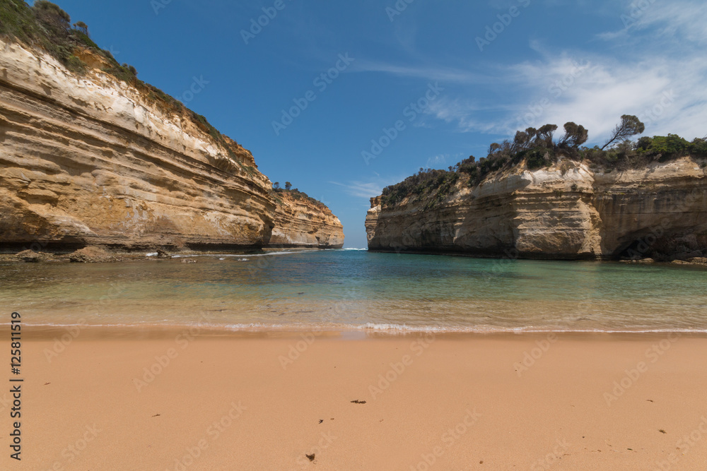 The Beach of Loch Ard Gorge in Australia The Beach of Loch Ard Gorge in Australia