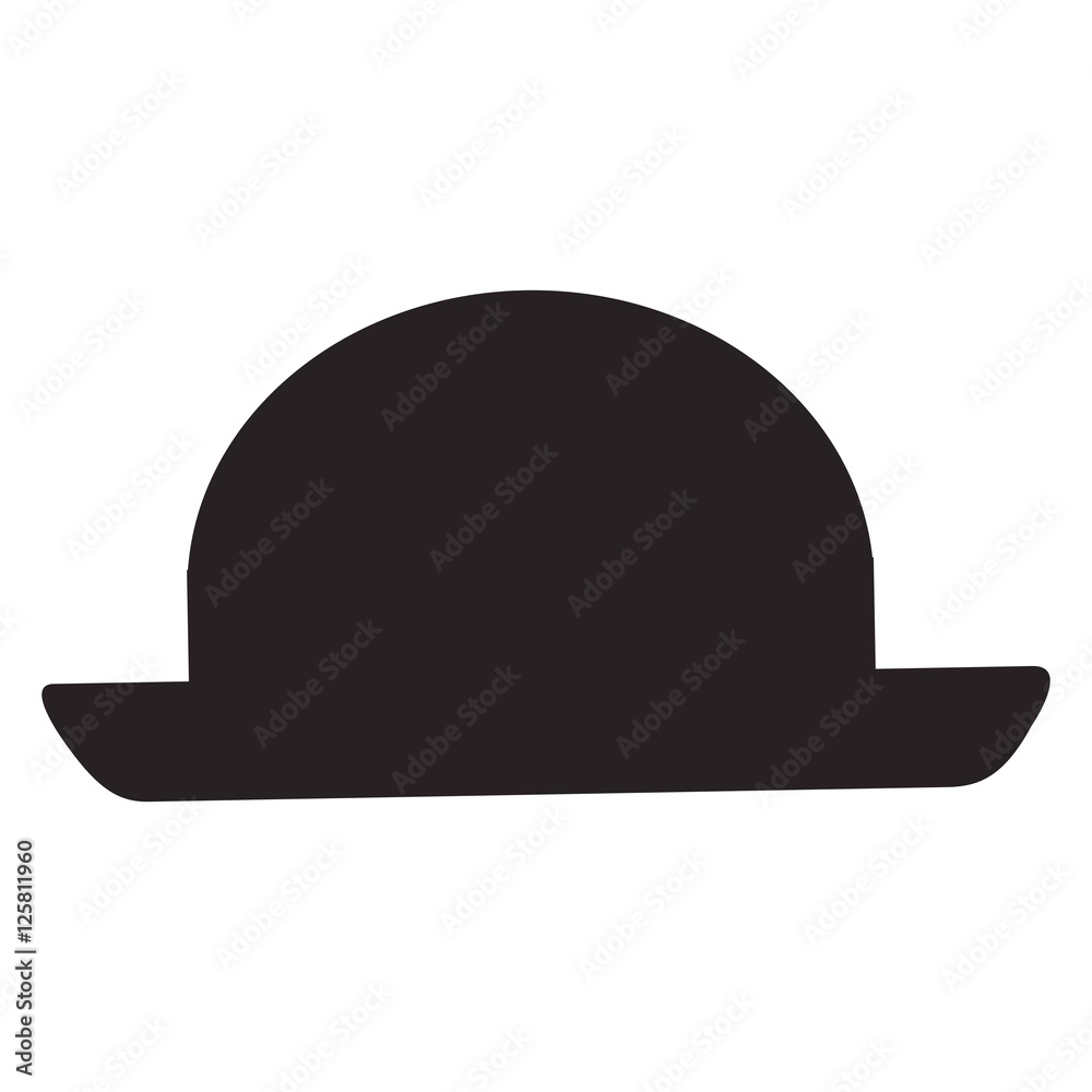 classic men hat accessory icon over white background. vector illustration classic men hat accessory icon over white background. vector illustration