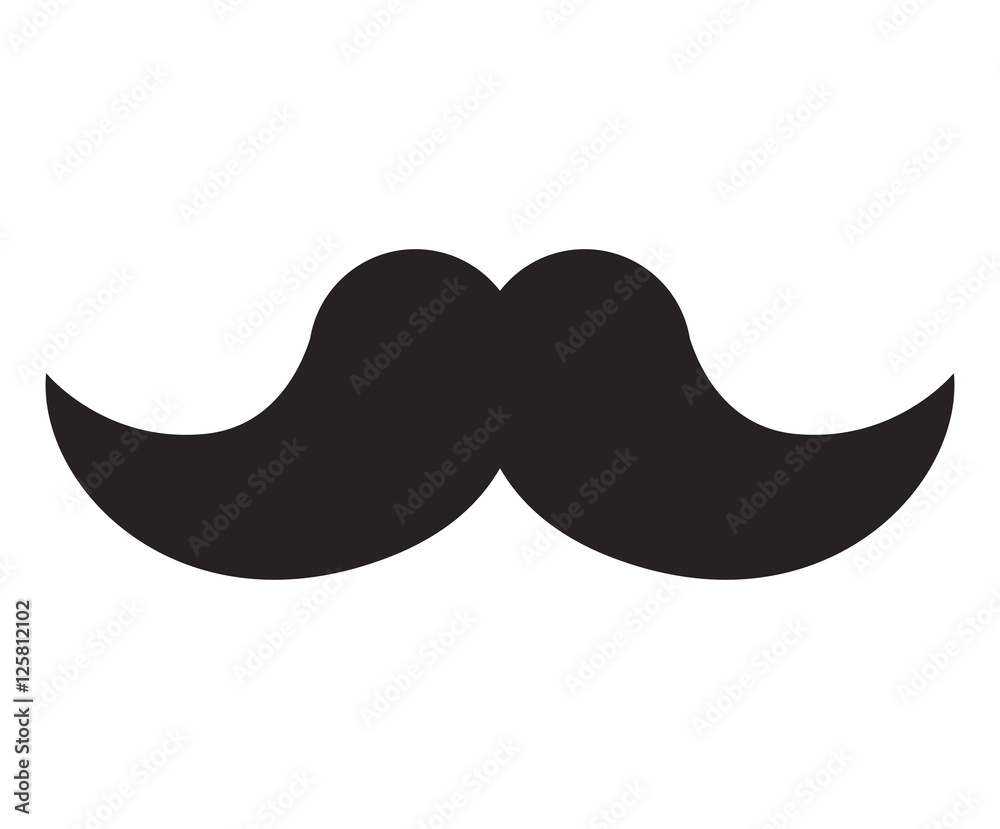 man mustache icon over white background. gentleman symbol. vector illustration man mustache icon over white background. gentleman symbol. vector illustration