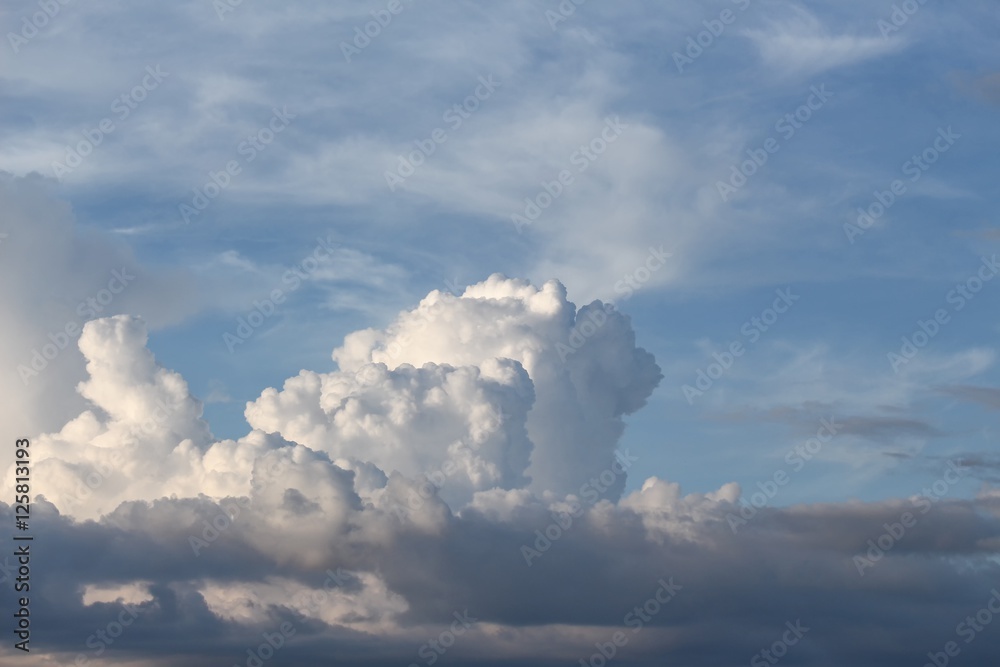 blue sky with big cloud and motion raincloud beautiful blue sky with big cloud and motion raincloud beautiful