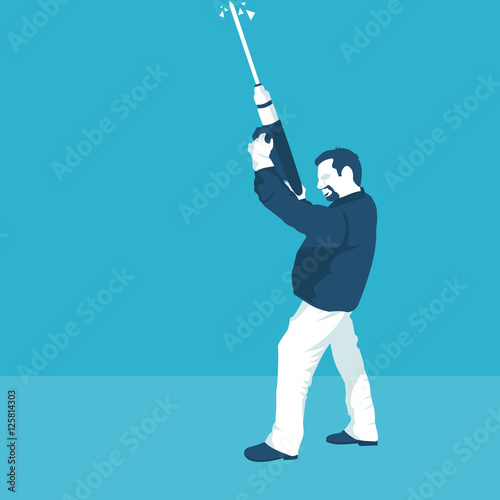 man drills ceiling