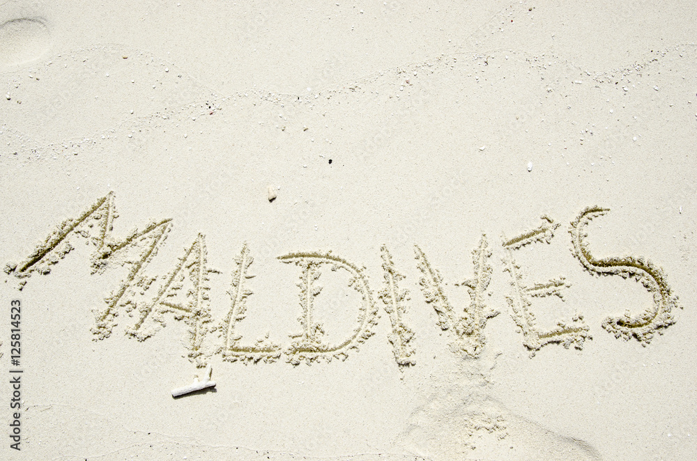 Maldives on the sand Maldives on the sand