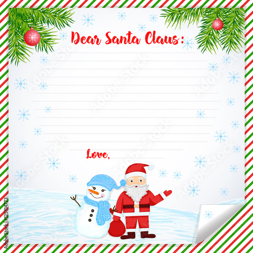Creative letter to Santa Claus