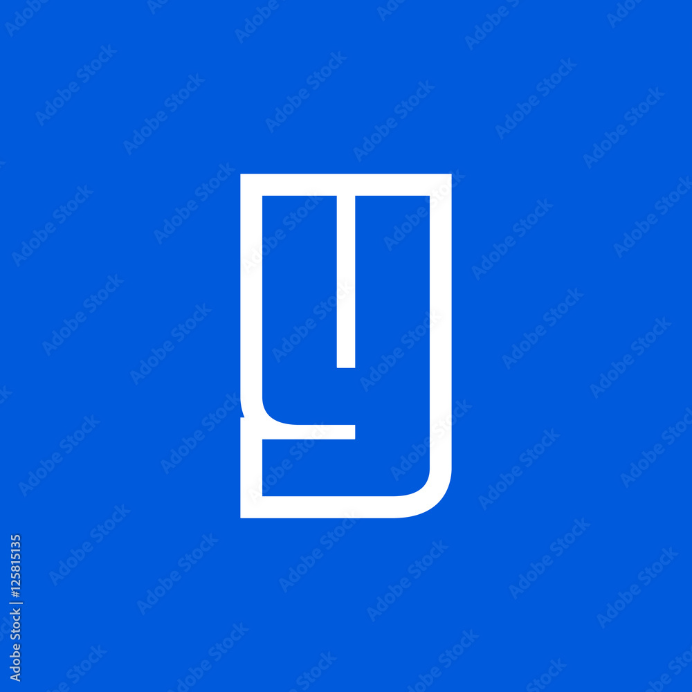 Letter Y vector, logo. Useful as branding symbol, corporate identity, alphabet element, app icon, clip art and illustration.
