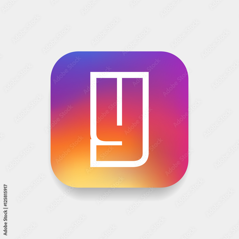 Letter Y vector, logo. Useful as branding symbol, identity, alphabet element, square app icon, clip art and illustration. Letter Y vector, logo. Useful as branding symbol, identity, alphabet element, square app icon, clip art and illustration.