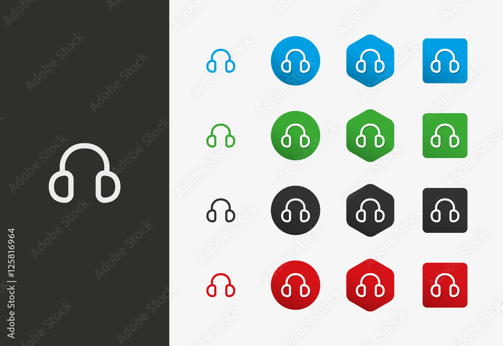 Phones icon variations Phones icon variations