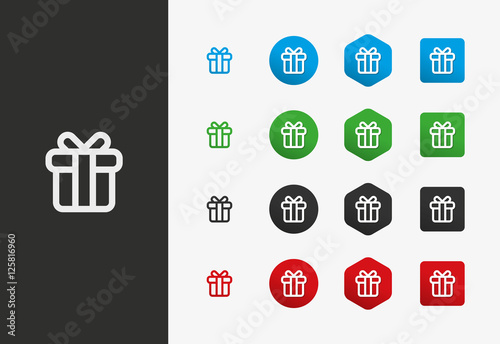 Gift icon variations