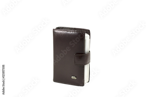 Business card holder to be used in the business, white backgroun