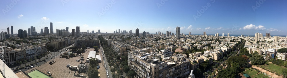Tel aviv city central panorama