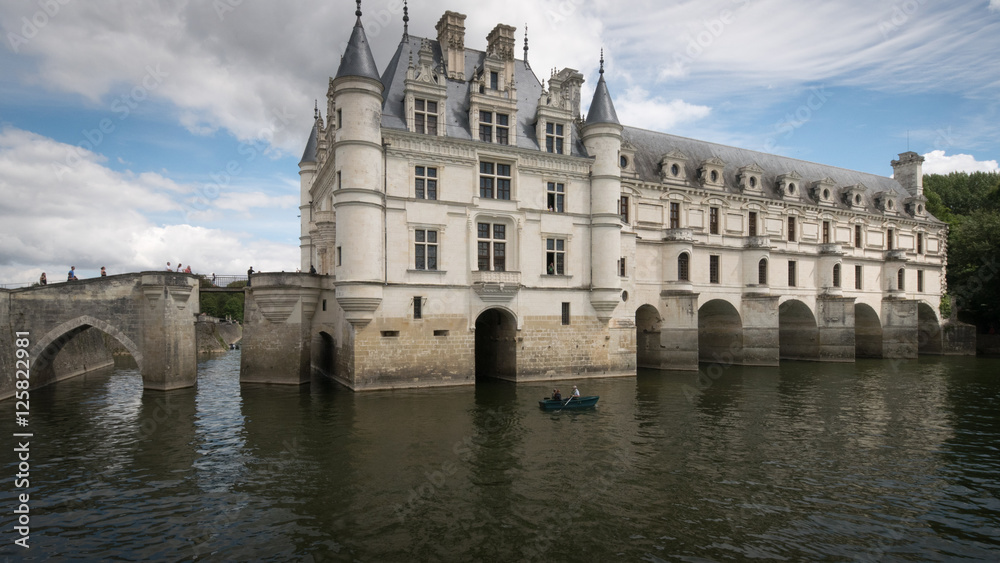 Chateau de Chenanceau in the Loire Valley in France