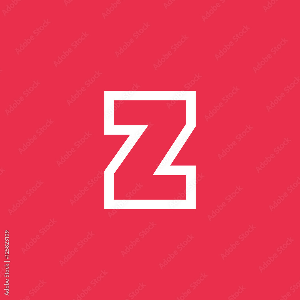 Letter Z vector, logo. Useful as branding symbol, corporate identity, alphabet element, app icon, clip art and illustration.