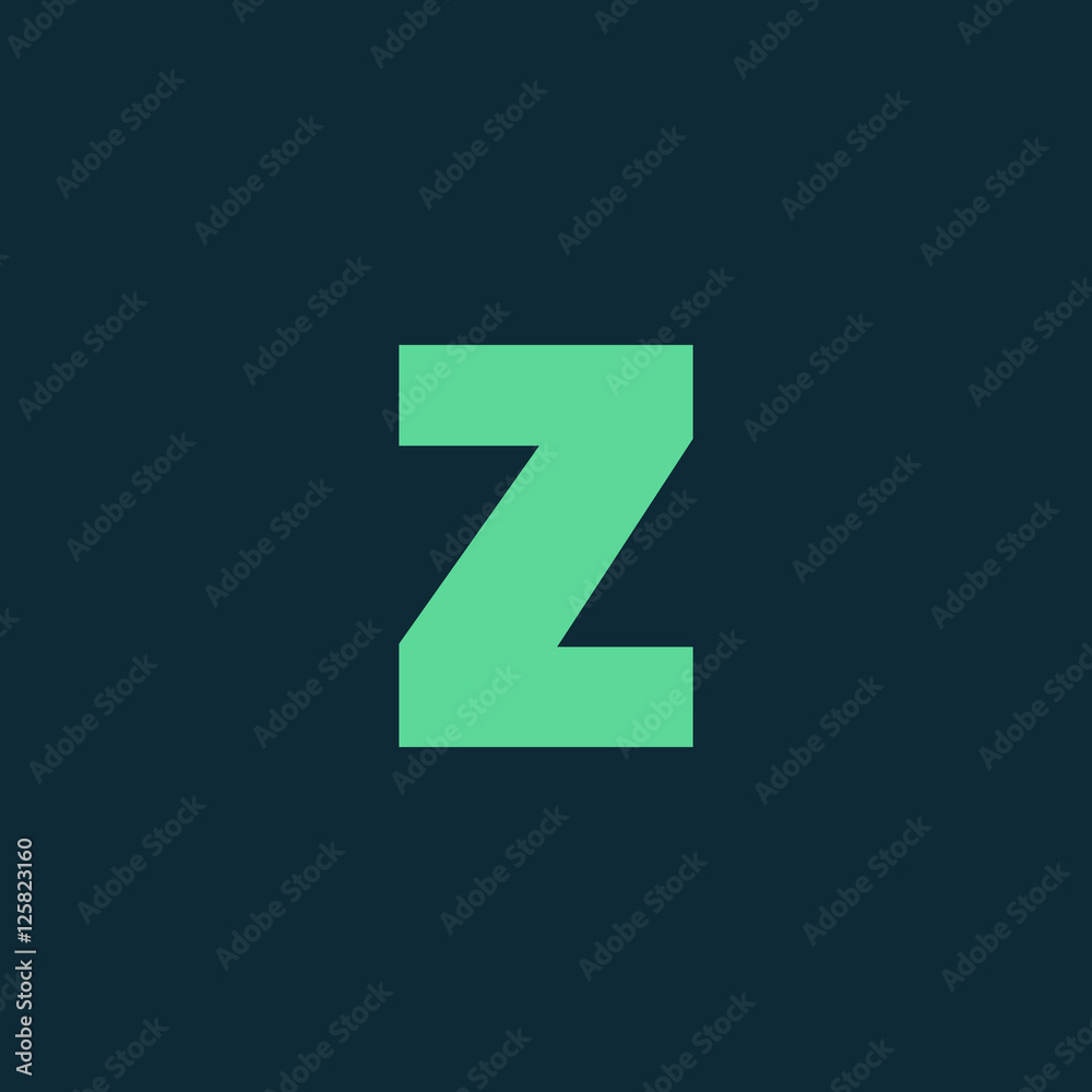 Letter Z vector, logo. Useful as branding symbol, corporate identity, alphabet element, app icon, clip art and illustration.