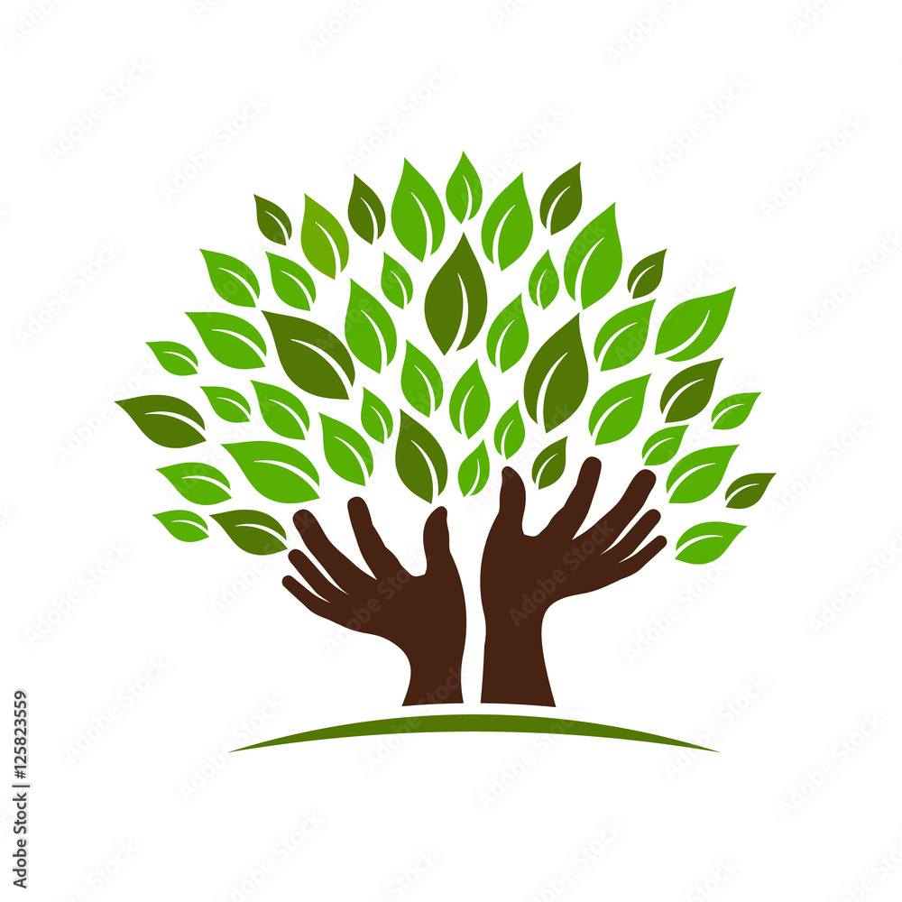 Obraz premium Tree of Good Wishes. Vector Illustration