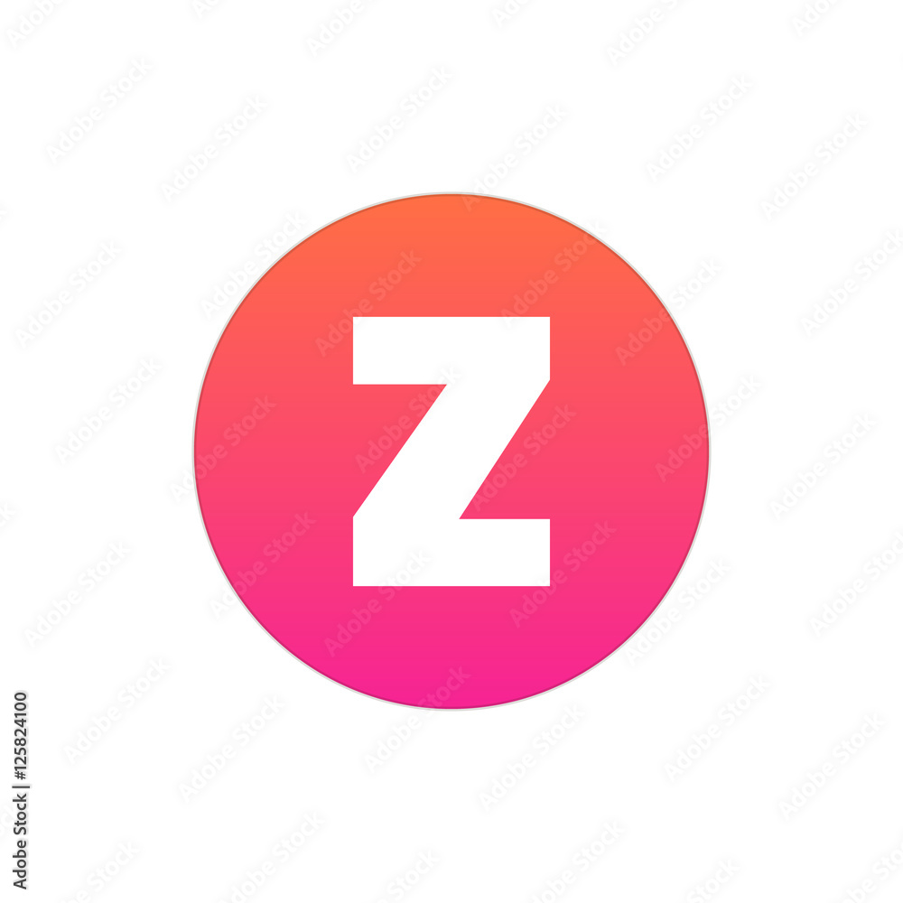 Letter Z vector, logo. Useful as branding symbol, identity, alphabet element, circle app icon, clip art and illustration. Letter Z vector, logo. Useful as branding symbol, identity, alphabet element, circle app icon, clip art and illustration.