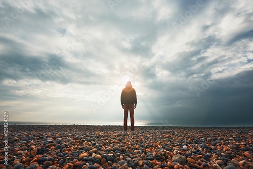 Photography Alone and pensive