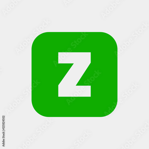 Letter Z vector, logo. Useful as branding symbol, corporate identity, alphabet element, app icon, clip art and illustration.