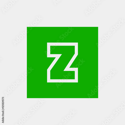 Letter Z vector, logo. Useful as branding symbol, corporate identity, alphabet element, app icon, clip art and illustration.