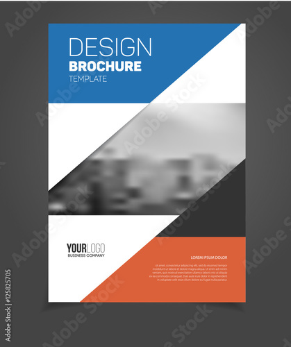 Abstract business Flyer design vector template in A4 size. Docum
