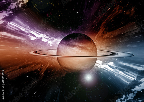 galaxy in a free space
