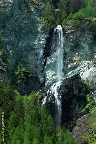 Waterfalls in Austria near GrossGlockner Glacier.