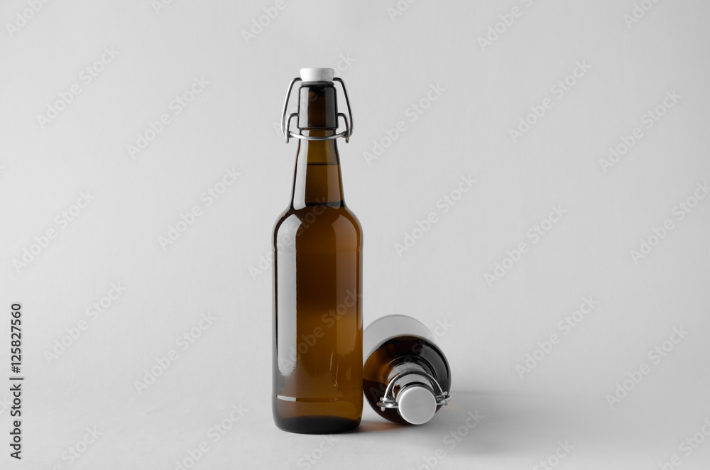 Beer Bottle Mock-Up - Two Bottles Beer Bottle Mock-Up - Two Bottles
