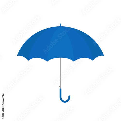 Blue umbrella vector isolated
