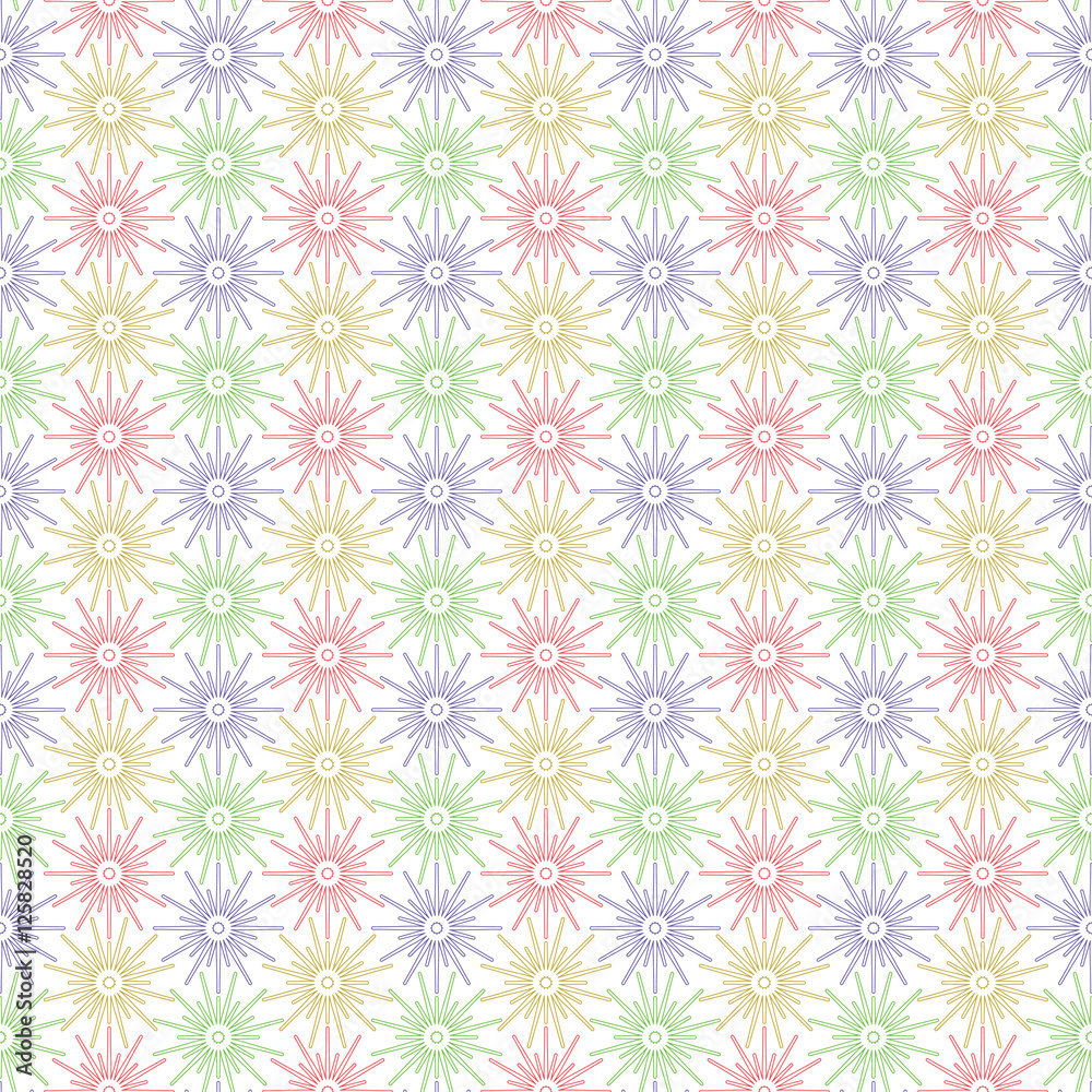 Seamless background abstract pattern with repeating star graphic ornament on the light background. Vector eps illustration