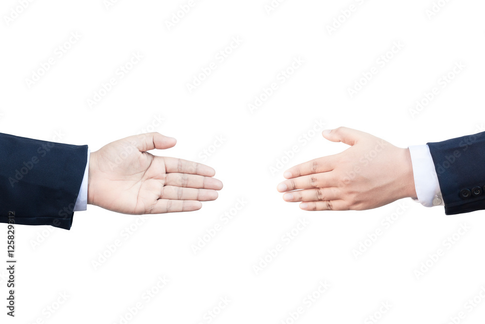 two business hand two business hand