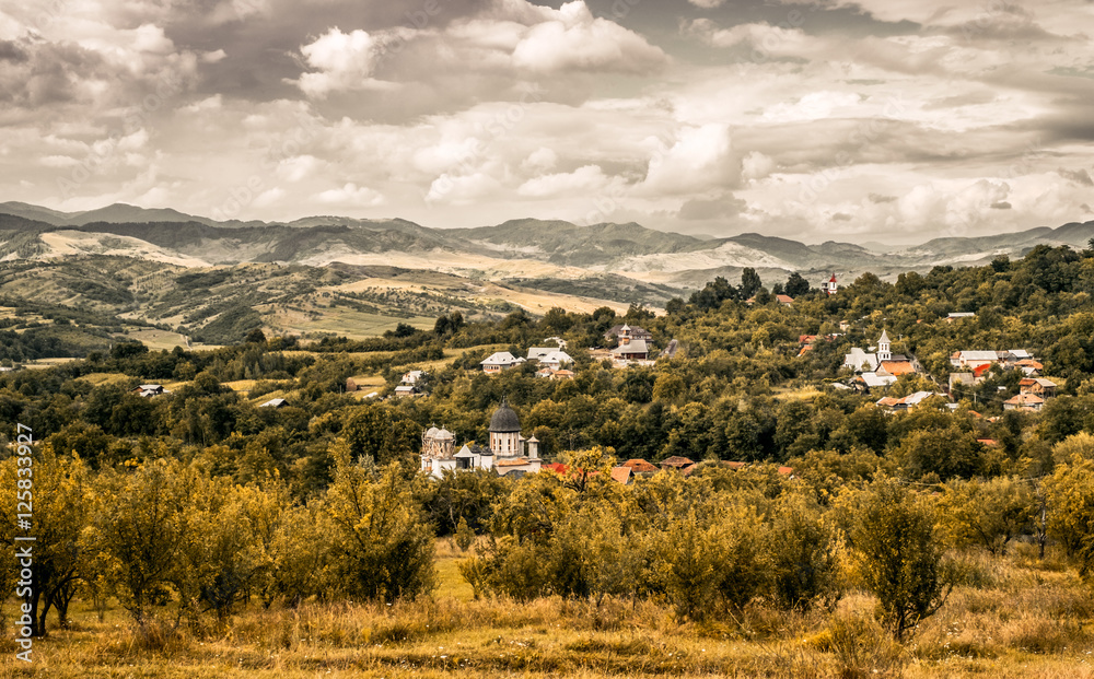 The village. -Valea Plopului- village, Prahova county, Romania 