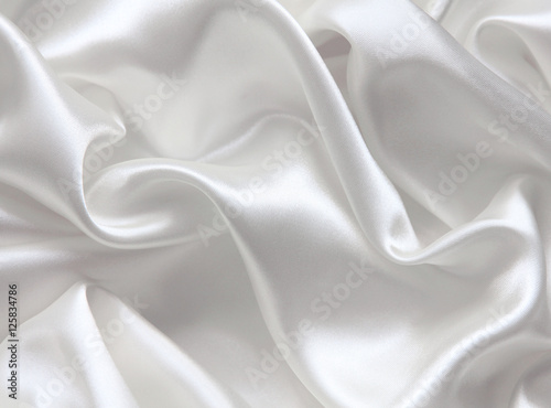 Smooth elegant white silk as wedding background