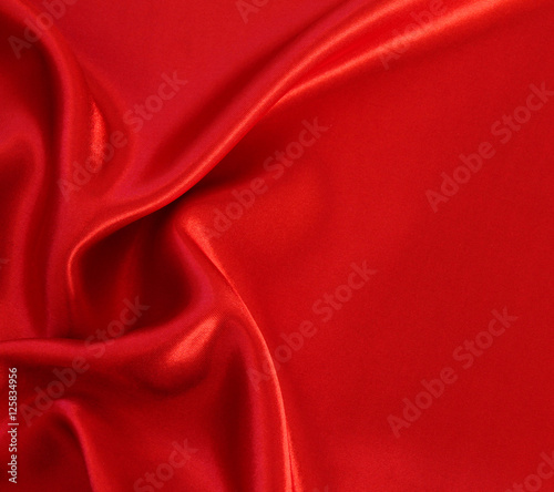 Smooth red silk as background